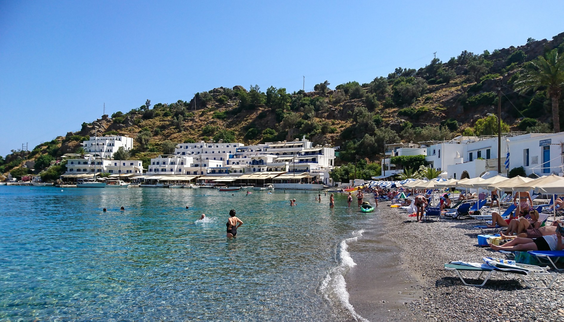 Loutros klapperstensstrand