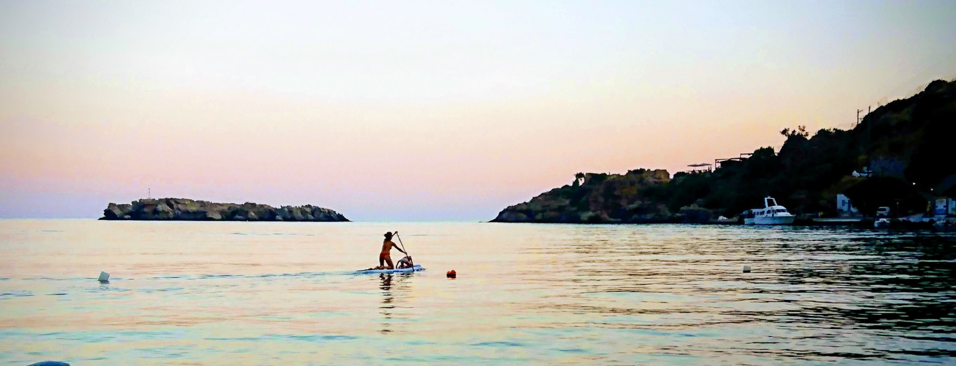 Loutro, Kreta, Grekland. 1 augusti 2019