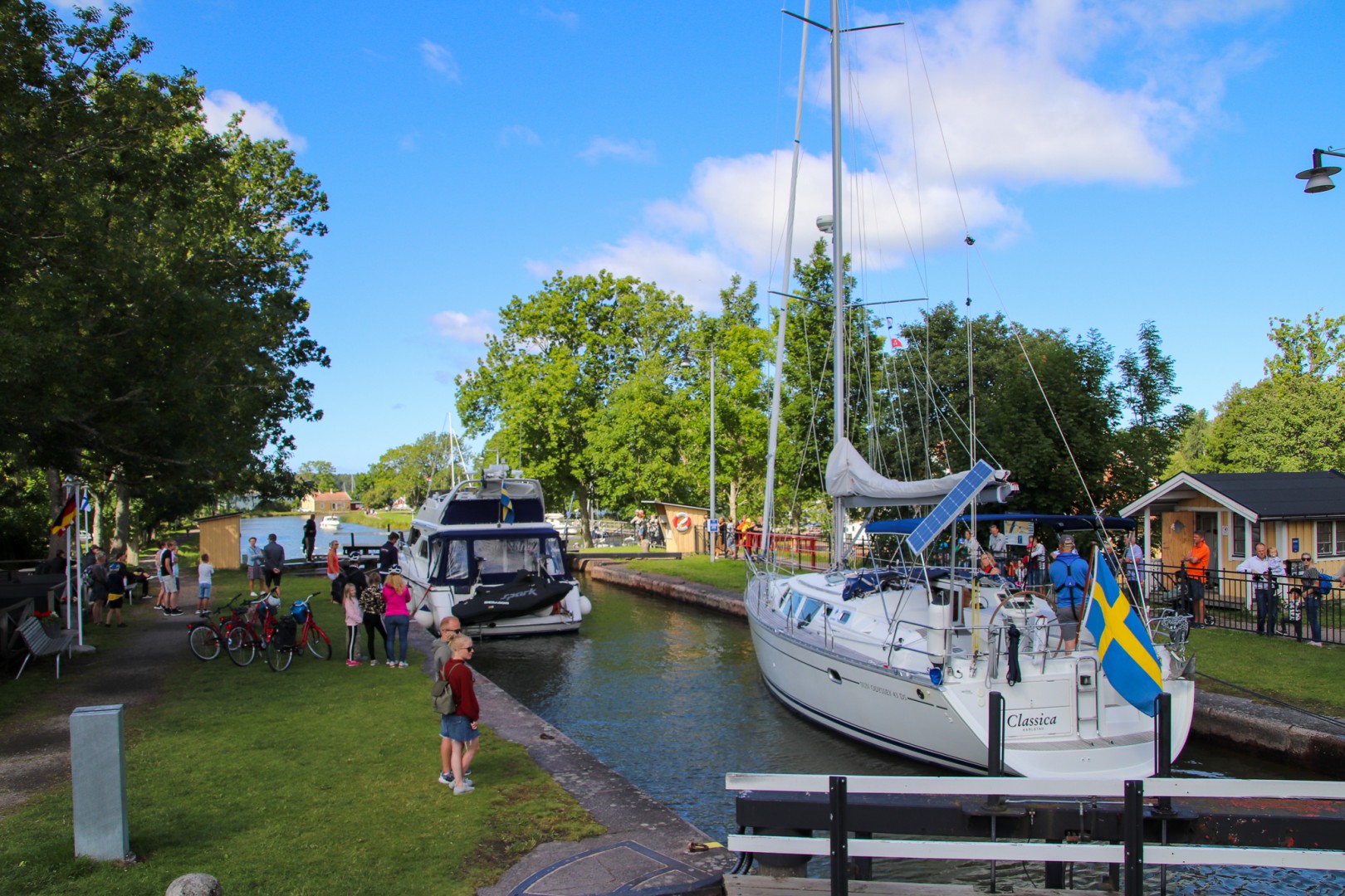 Slussning i Göta kanal, Sjötorp