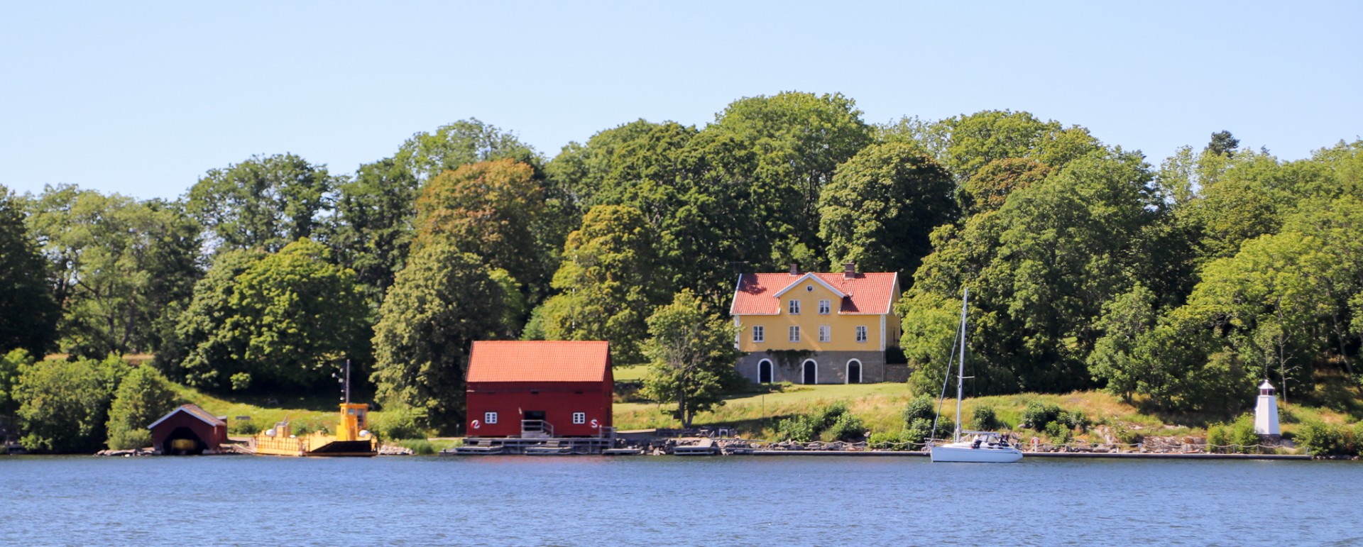 Färjeläget på Brommö från Torsö
