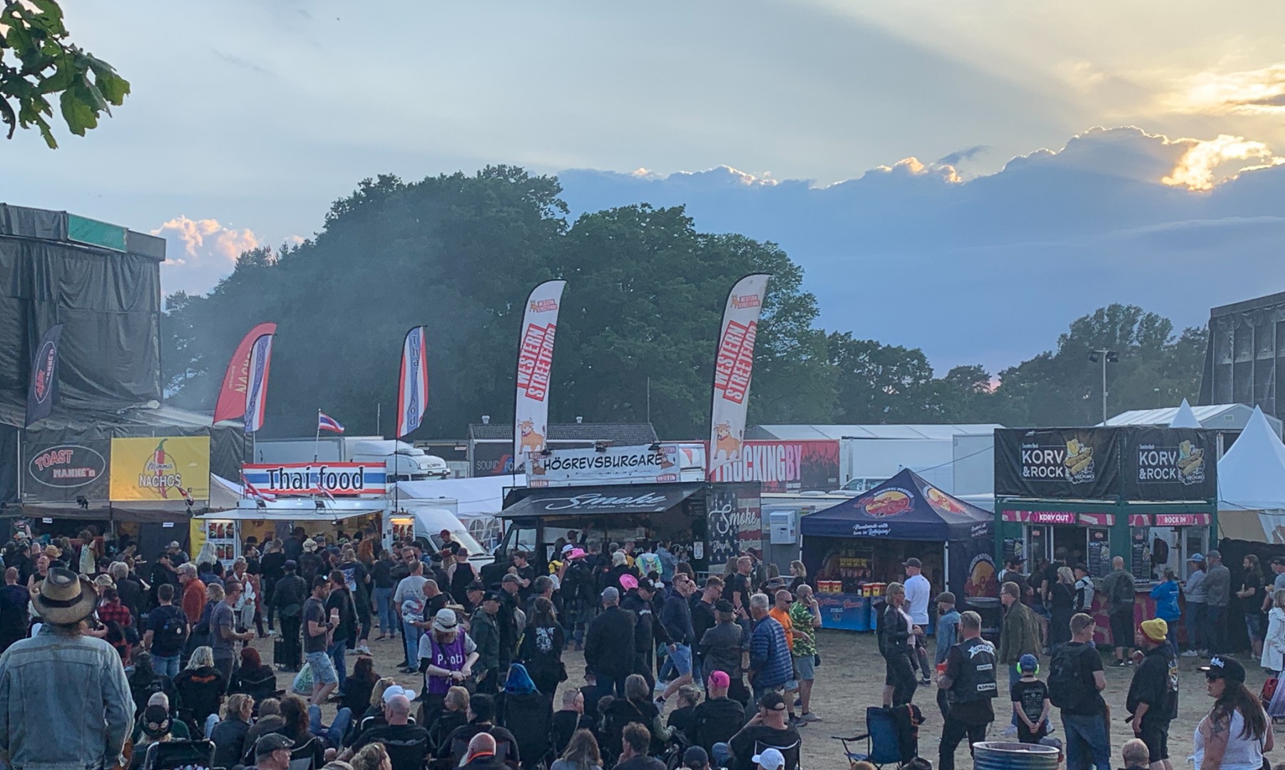 Maten är aldrig något problem på Sweden Rock