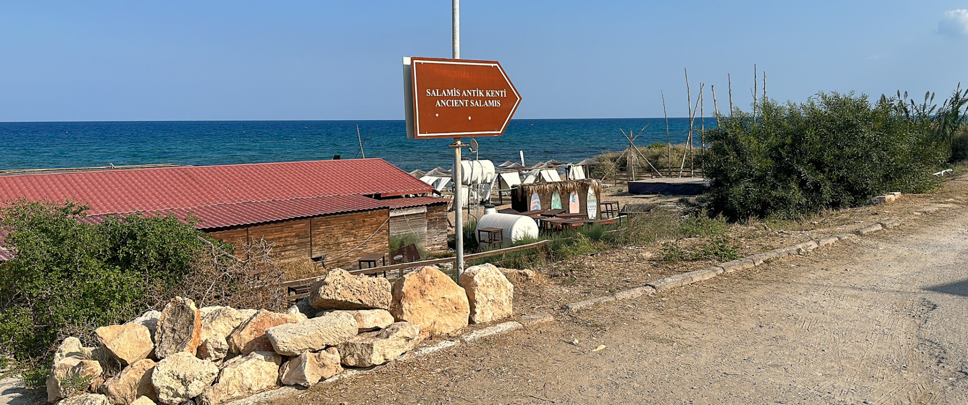 En av bilderna jag skickade till hyrbilsfirman för att visa var jag var