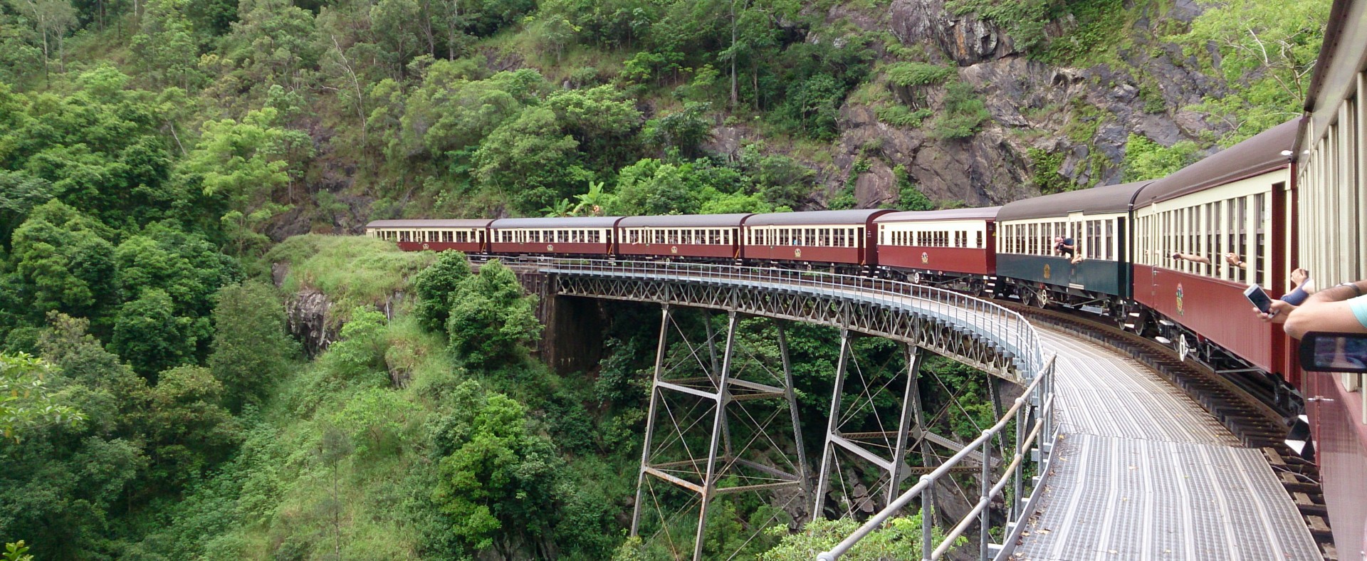 Tågresa i Australien. Känns helt rätt och så får man en upplevelse som bonus.